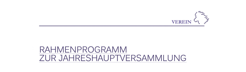 Rahmenprogramm JHV 2020